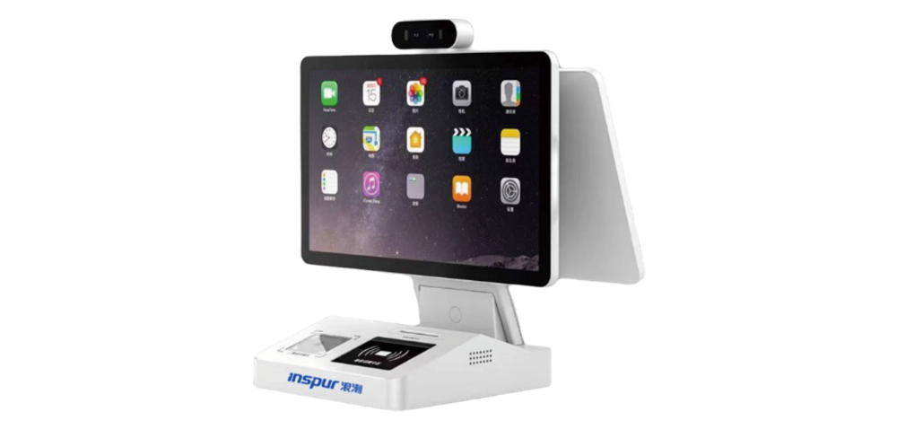 新彩官网人社桌面双屏招聘终端MST1...